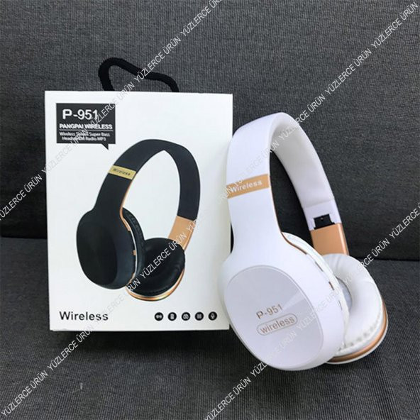 Sony Uyum P351 Kablosuz Bluetooth Mikrofon Kulaklık Hafıza Radyo - 3