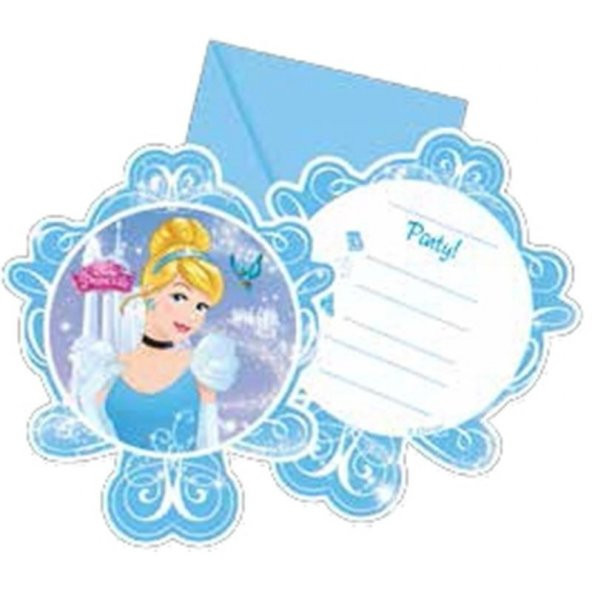 CİNDERELLA DAVETİYE SET 6LI