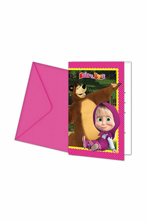 MASHA AND THE BEAR DAVETİYE SET 6LI