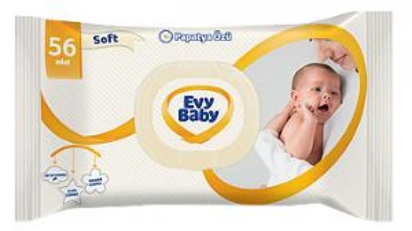Evy Baby Islak Havlu Soft Kapaklı 60 LI
