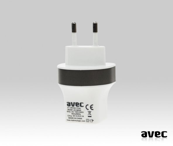 AVEC AV-M525 2.1A USB ŞARJ CİHAZI
