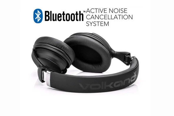Volkano Aktif Gürültü Önleyici Bluetooth Kulaklık Active Noise Cancelling Siyah