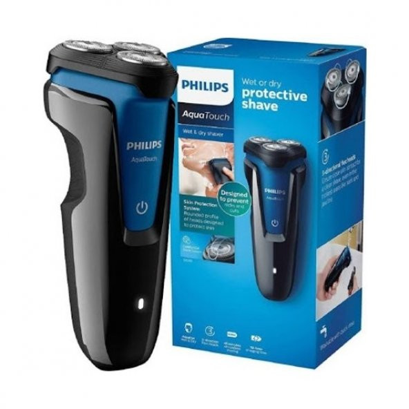 Philips S1030/04 AquaTouch Islak ve Kuru Tıraş icin Elektrikli Tıraş Makinesi, Siyah