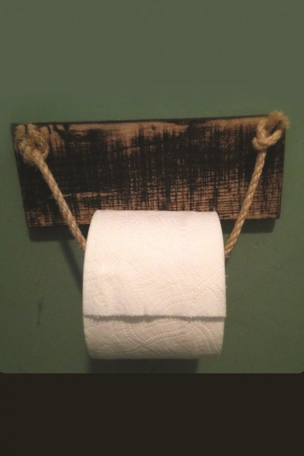 Qtük Kütük Halat Tuvalet Kağıtlığı 20CM