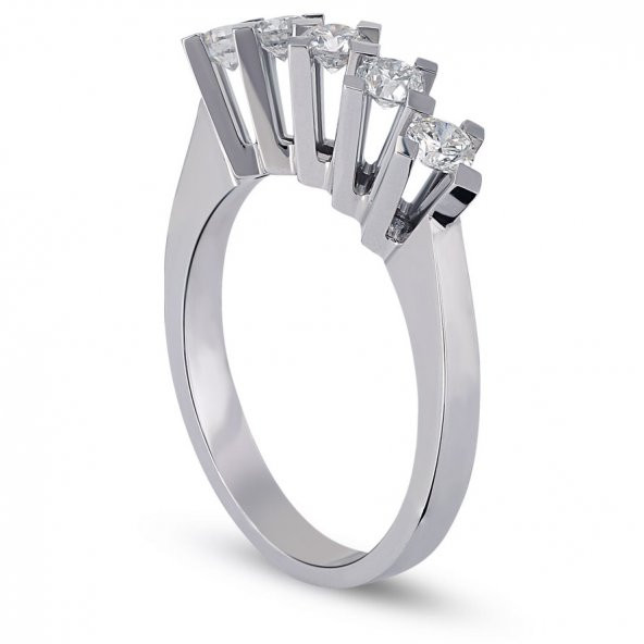 PIRLANTA BEŞTAŞ YÜZÜK 14 AYAR 0,25 CT G COLOR SI CLARITY - 2