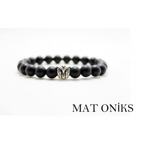 Alnis Atelier Baykuş Aparatlı Doğal Taş Erkek Bileklik - 2