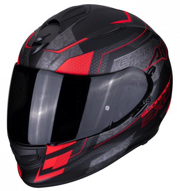 Scorpion Exo-510 Air Galva Kapalı Motosiklet Kaskı (Siyah/Kırmızı)