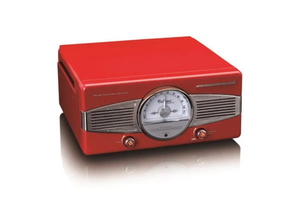 Lenco Classic Phono TT-27 RD Dahili Hoparlörlü Retro Pikap Plak Çalar (Kırmızı) - 2