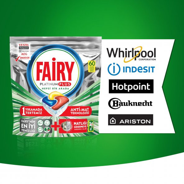 Fairy Platinum Plus Bulaşık Makinesi Deterjanı Kapsül 60x3 Yıkama - 8