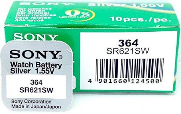 Sony 364 SR621SW 377 SR626SW Pil Saat Pili 10 Adet /2022 S.K.T. - 2
