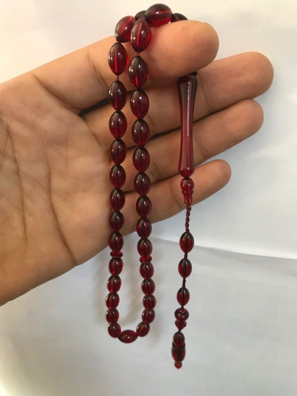 Kehribar Tesbih Toz Kehribar Tesbih Sarı Yeşil Kırmızı - 6