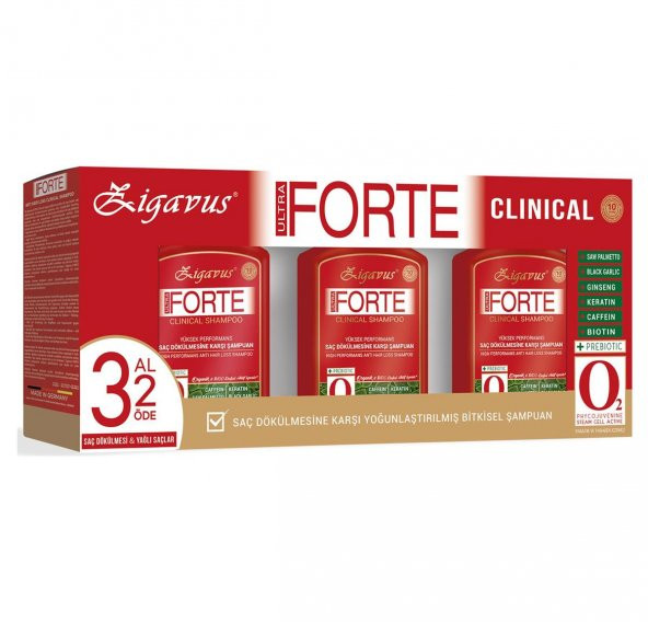 Zigavus Forte Yağlı Saçlar- 3 Al 2 Öde