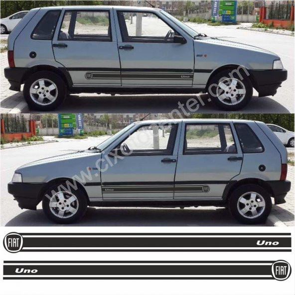 Fiat Uno Sport Yan Şerit Oto Sticker