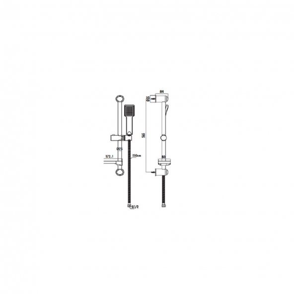 AVANGART 3 LÜ BANYO ARMATÜR BATARYA SETİ ALTIN CREAVİT AG1500G + AG2500G + SH411G - 7