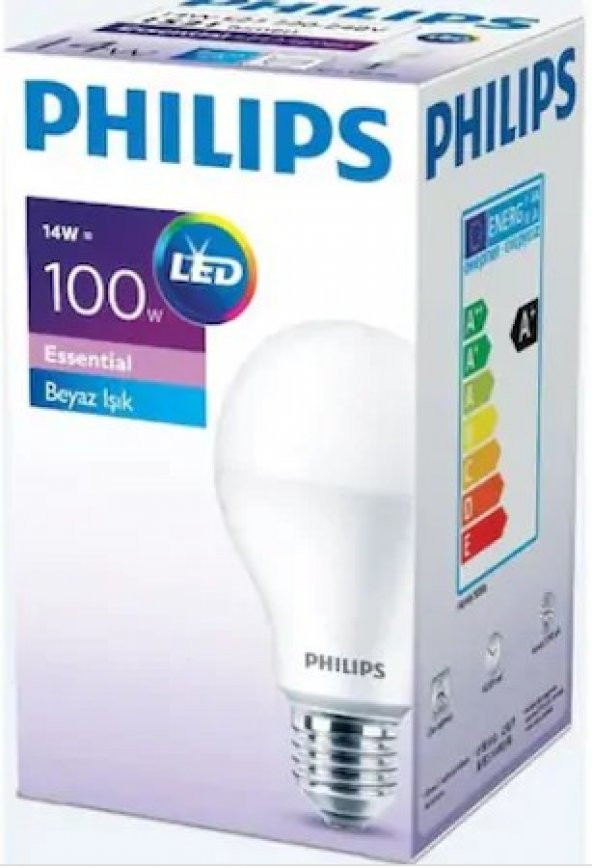 Philips Essential Beyaz Isik Led Ampul 14W