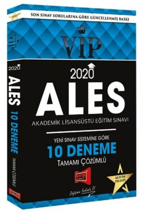 Yargı Yayınları 2020 ALES VIP Yeni Sınav Sistemine Göre Tamamı Çözümlü 10 Fasikül Deneme