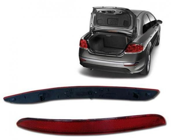 FIAT LINEA Arka Tampon Sağ Reflektörü 2007 - 2015 (51914330) - 3