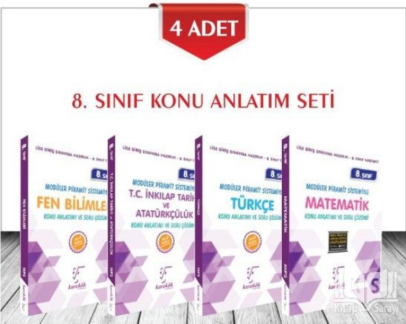 8.Sınıf LGS MPS Konu Anlatımlı Set 4 Kitap Karekök Yayınları