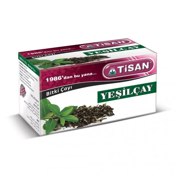 Tisan Yeşilçay Bitki Çayı (20 süzen poşet)