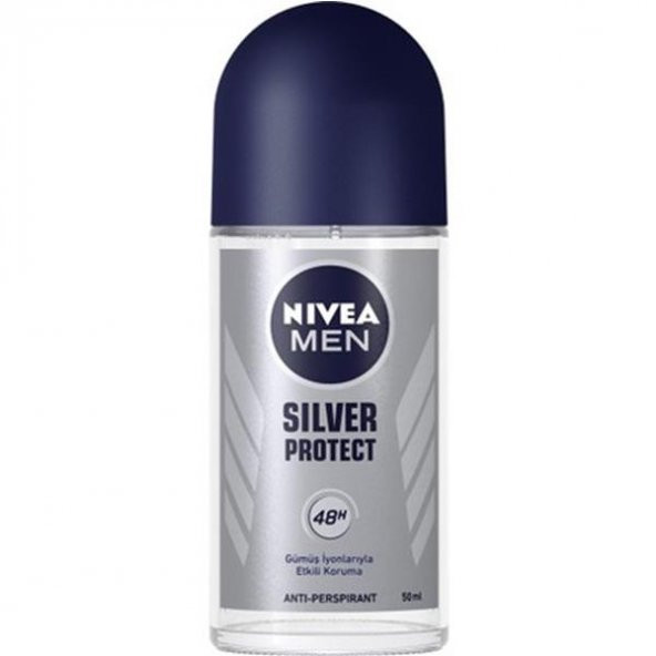 Nivea Silver Protect Roll-On Deodorant 50 Ml Erkek