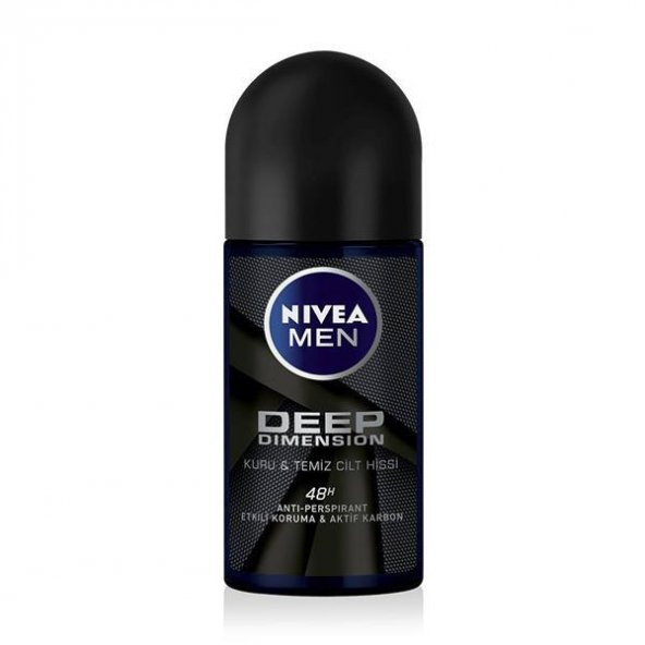 Nivea Deep Dimension Roll-On Deodorant 50 Ml Erkek