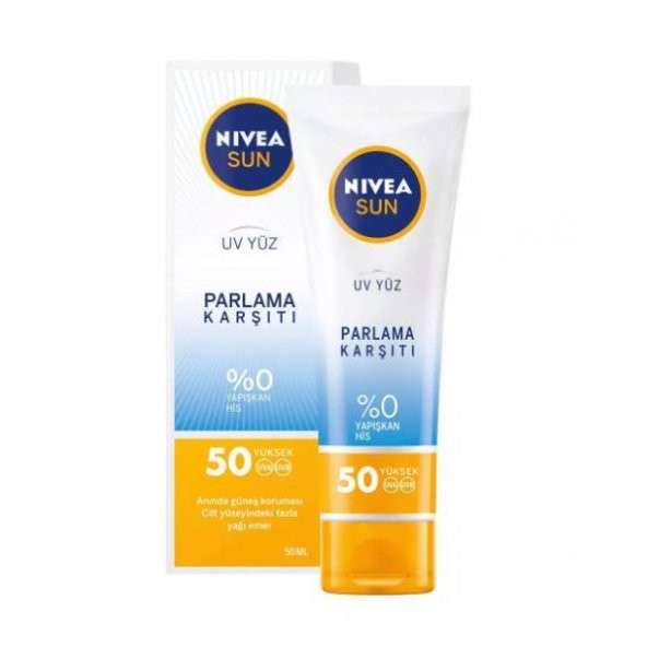 Nivea Sun Spf 50 Parlama Karşıtı UV Yüz Kremi 50Ml