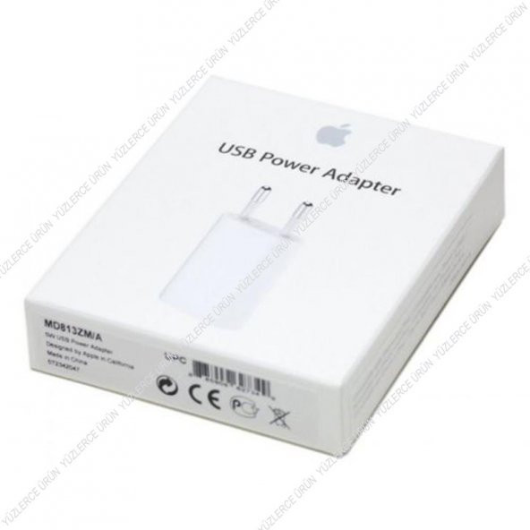 Orjinal Apple iPhone 6 Plus USB Şarj Güç Adaptörü 5W1.0A