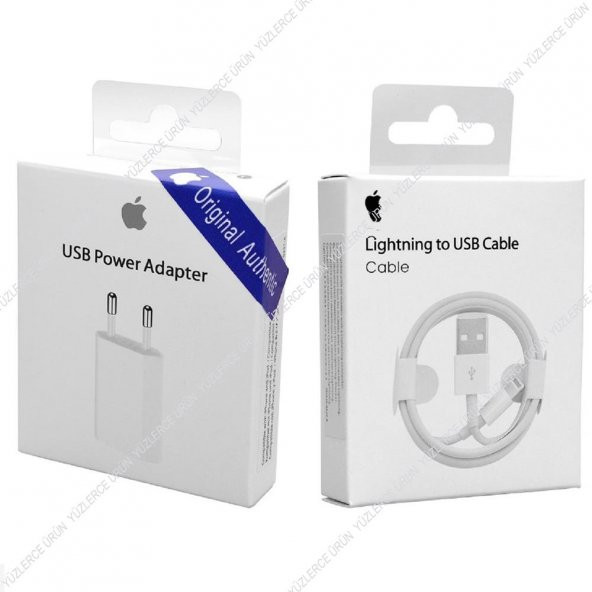 Orjinal Apple iPhone 6 USB Şarj Seti Güç Adaptörü Şarj Kablosu