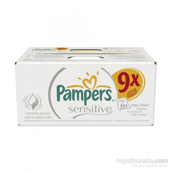 Prima Pampers Hassas Ciltler İçin 9 Lu Firsat Paketi Islak Havlu - 1