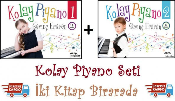 Kolay Piyano (2 Kitap) - Sevinç Ereren - Alfa Yayınları