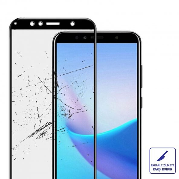 Bufalo Huawei Y6 2018 NANO 10D Cam Ekran Koruyucu Siyah - 6