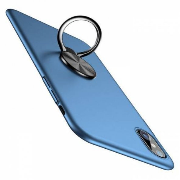Baseus Ring Bracket iPhone X Lacivert Kılıf