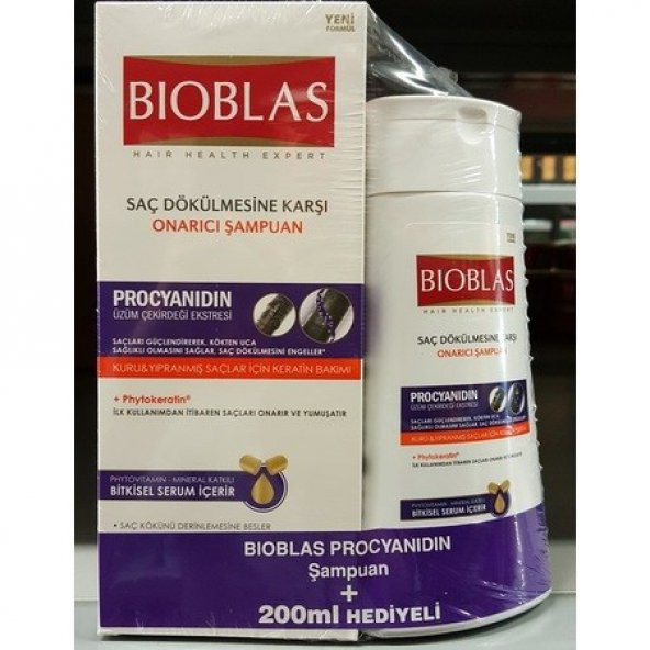 Bioblas Pr. 360 ml Onarıcı şampuanı +200ml Antistress şampuan hed
