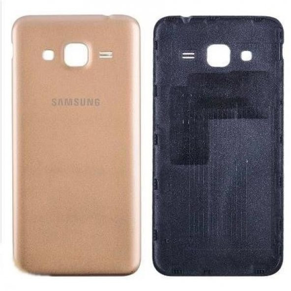 Samsung Galaxy J3 Arka Pil Kapağı-Gold