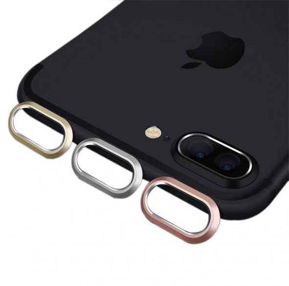 Apple iPhone 7/8 Plus Metal Kamera Koruyucu Lens Koruma-Ç.Ç