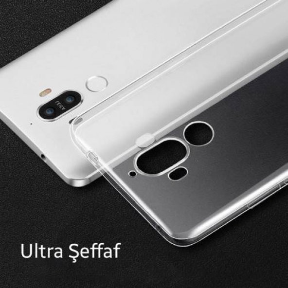 Huawei Mate 10 Pro Soft Şeffaf Ultra Slim Fit Silikon Kılıf Şeffaf