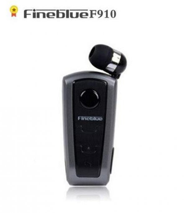 Fineblue F910 Titreşimli Makaralı Mikrofonlu Bluetooth Kulaklık-Gri (Füme)