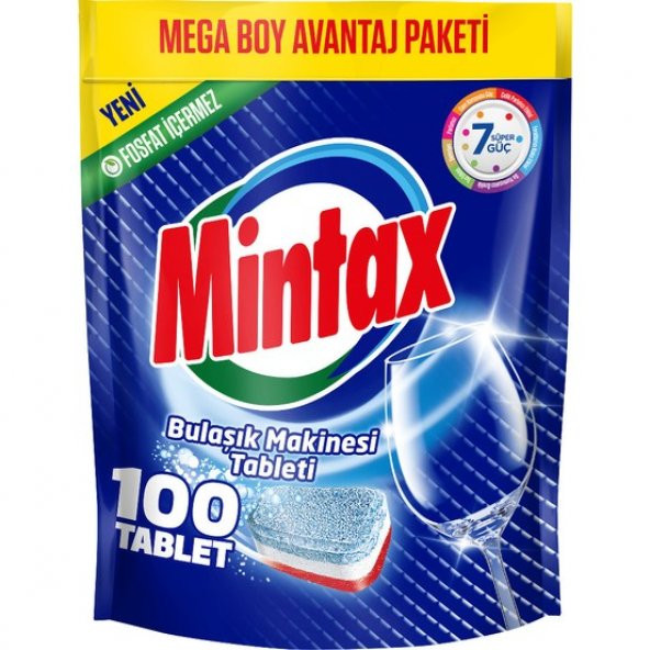 Mintax Bulaşık Makinası Tableti 100lü