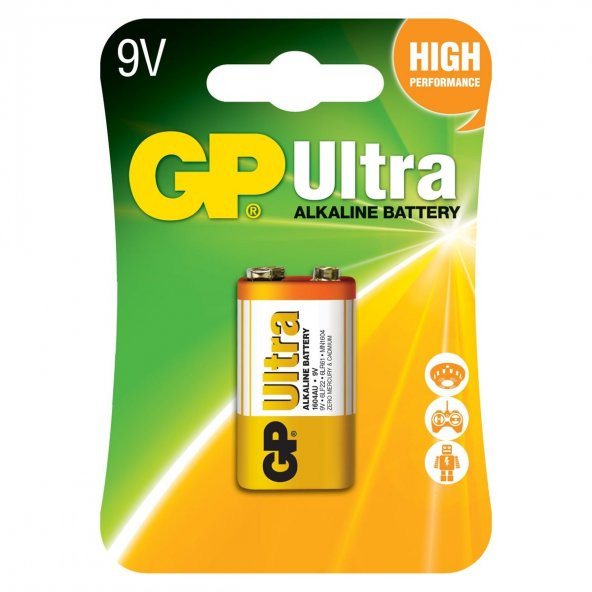 GP Ultra Alkalin 9V Pil