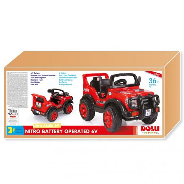 DOLU NİTRO 6 VOLT AKÜLÜ ARABA (8069) - 3