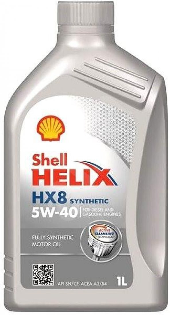 SHELL HELIX HX8 SYNTHETIC 5W-40 1L (Sentetik Motor Yağı) ( Üretim tarihi :2019 ) alofiltre