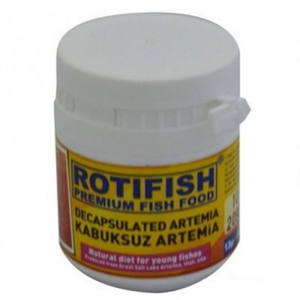 Rotifish Kabuksuz Decapsulated Artemia 13 Gr Balık Yemi SKT 02/22
