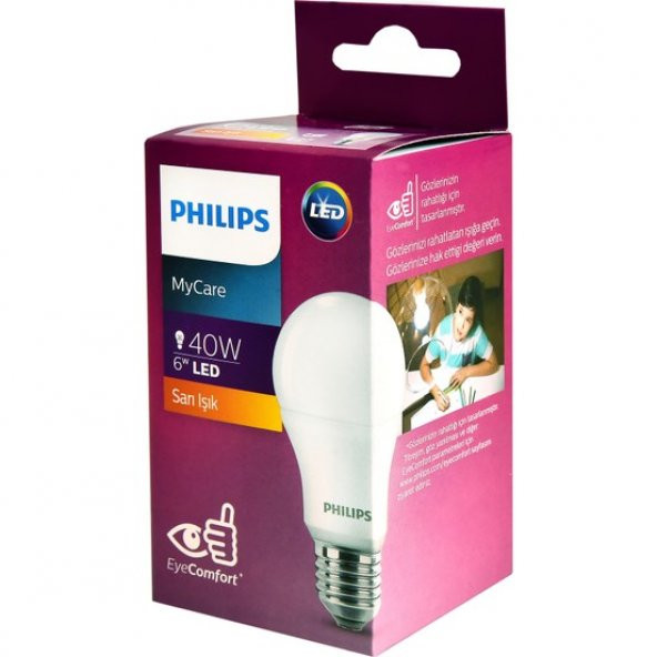 Philips LEDBulb 40W E27 2700K Sarı Işık Led Ampul