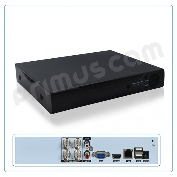 Primuscam 4’lü Dome Güvenlik Kamera Seti İç Ortam 2MP AHD DVR - 2