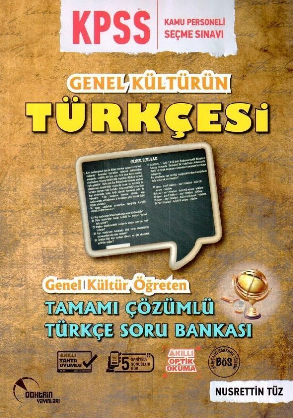 KPSS Genel Kültürün Türkçesi Tamamı Çözümlü Soru Bankası