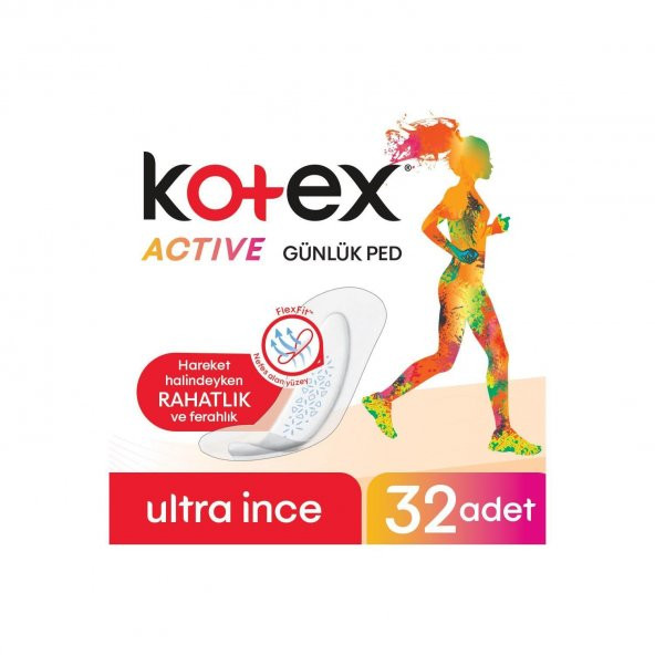 Kotex Actıve Günlük Ped 32 Li