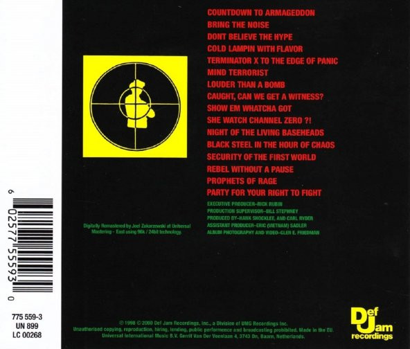 PUBLIC ENEMY - IT TAKES A NATION OF MILLIONS TO HOLD US BACK (CD) - 2