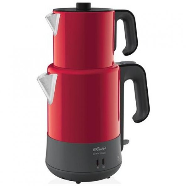 Arzum AR3050 Çayım Delüx Çay Makinesi- Nar - 1
