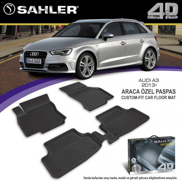 Audi A3 4D Havuzlu Paspas SAHLER 2013-2018 Arası