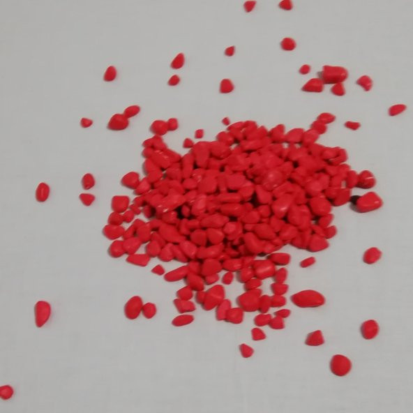 Akvaryum Kırmızı Renkli Çakıl 8-10mm 1kgX10 lu Paket